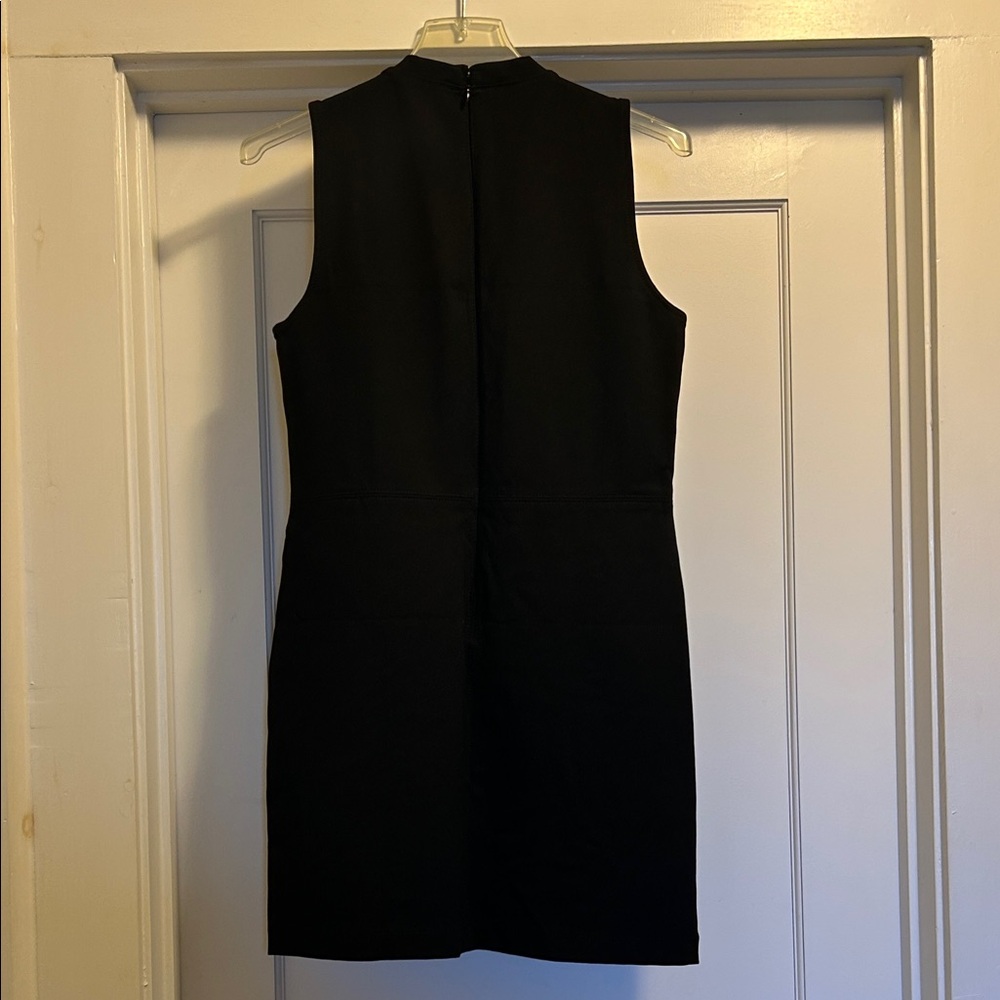 LOFT Black Sleeveless High-Neck Mini Dress - Medium Petite, NWT - Picture 6 of 8